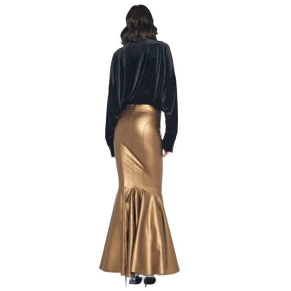 Norma Kamali Long Fishtail Skirt - Picture 3 of 4